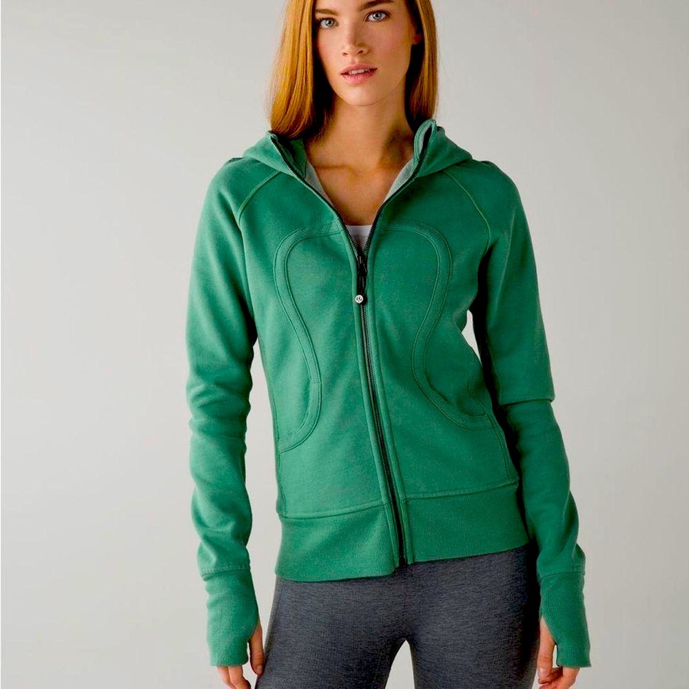 Sold🚫Scuba Hoodie Full Zip - Green - Picture 1 of 8